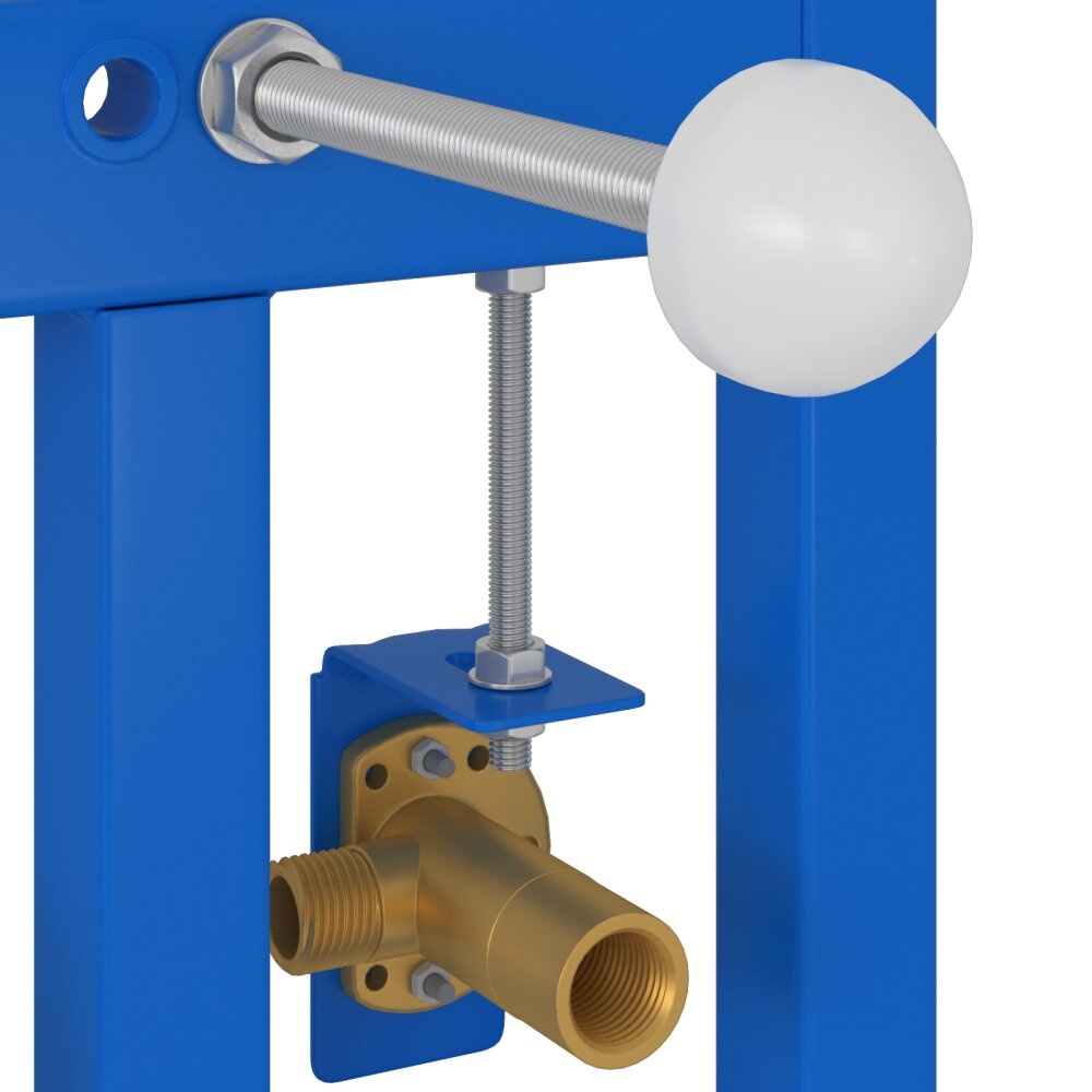 vidaXL Verborgen Montageframe voor Bidet 50x112-136 cm Staal