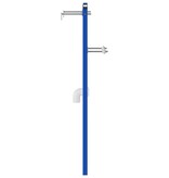vidaXL Verborgen Montageframe voor Wasbak 50x112-136 cm Staal