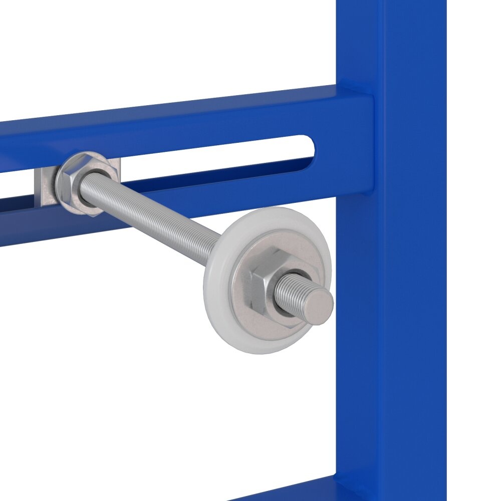 vidaXL Verborgen Montageframe voor Wasbak 50x112-136 cm Staal
