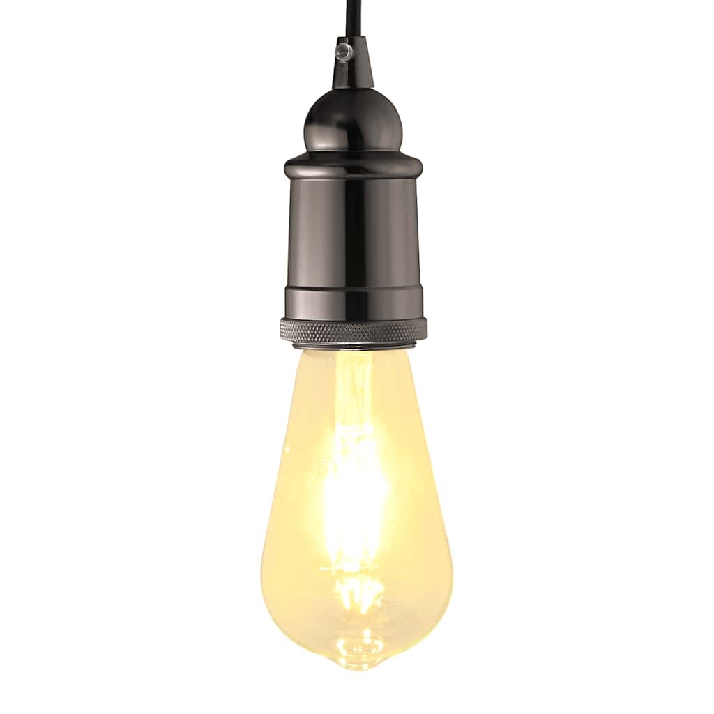 vidaXL Lamphouders 2 st glanzend zwart E27