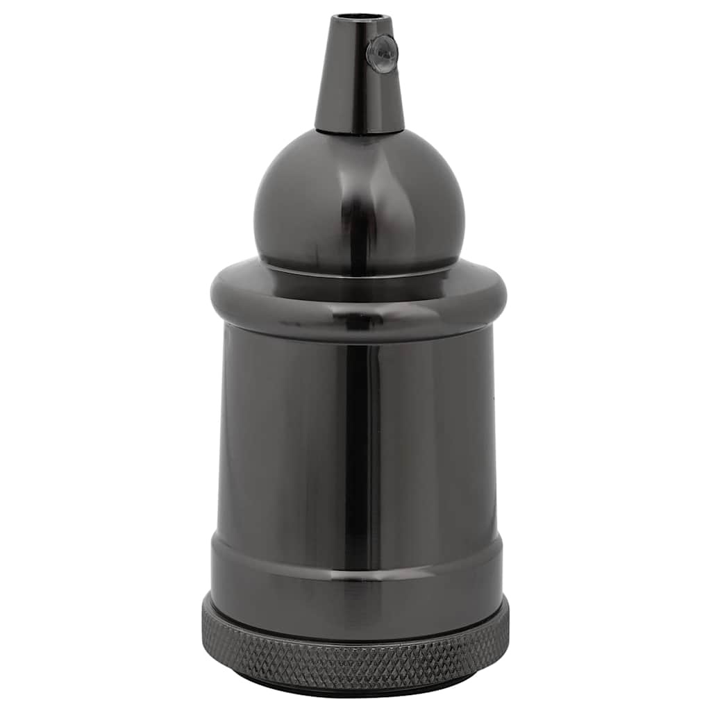 vidaXL Lamphouders 2 st glanzend zwart E27