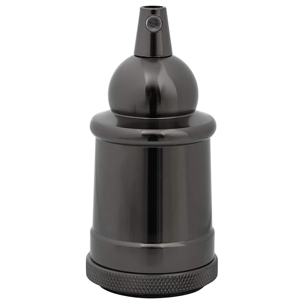 vidaXL Lamphouders 2 st glanzend zwart E27