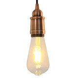 vidaXL Lamphouders 2 st rood brons E27