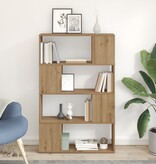 VidaXL Boekenkast Artisan eiken Bewerkt hout 80 x 24 x 124 cm Opslag