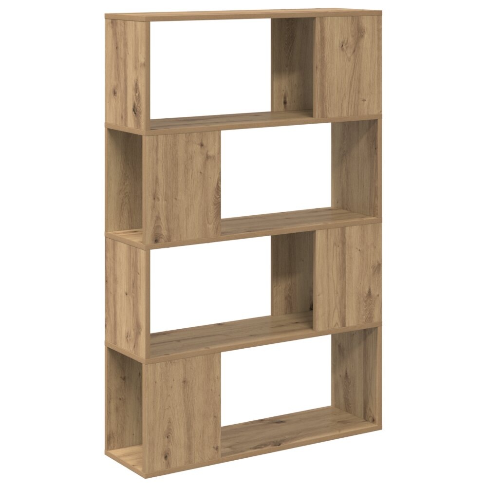 VidaXL Boekenkast Artisan eiken Bewerkt hout 80 x 24 x 124 cm Opslag