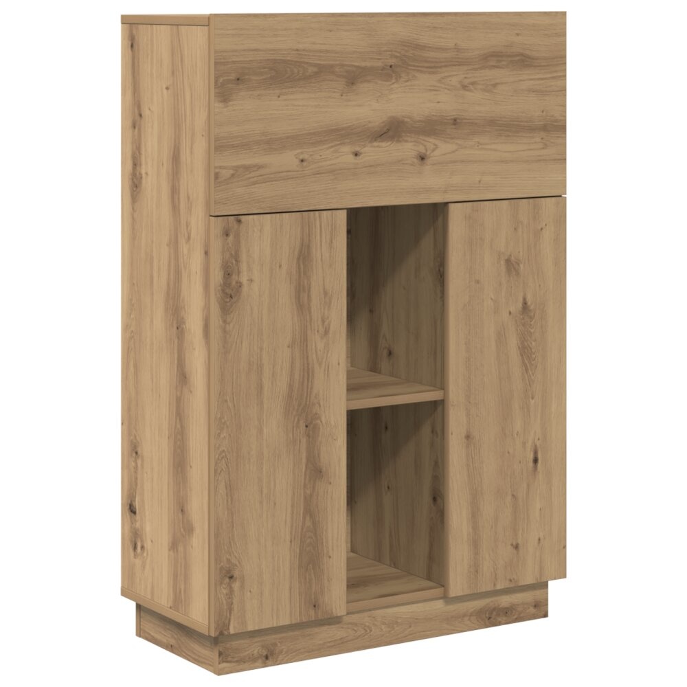 VidaXL Artisan Eiken Bureau Artisan eiken Spaanplaat Middelgroot