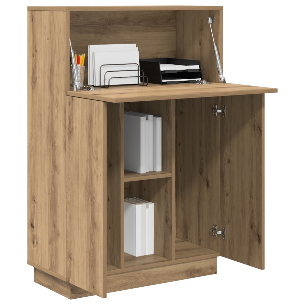 VidaXL Artisan Eiken Bureau Artisan eiken Spaanplaat Middelgroot