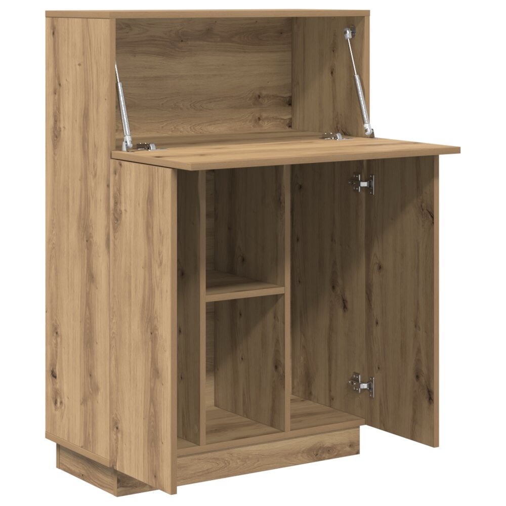 VidaXL Artisan Eiken Bureau Artisan eiken Spaanplaat Middelgroot
