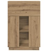 VidaXL Artisan Eiken Bureau Artisan eiken Spaanplaat Middelgroot
