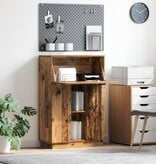 VidaXL Bruin Schrijfbureau Oud hout Bewerkt hout Middelgroot