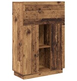 VidaXL Bruin Schrijfbureau Oud hout Bewerkt hout Middelgroot