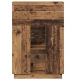 VidaXL Bruin Schrijfbureau Oud hout Bewerkt hout Middelgroot