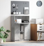 VidaXL Beton Grijs Bureau Beton grijs Gemaakt hout Standaard