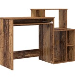 VidaXL Bureau met Opslag Oud Hout 120.5x44x88.5 cm Bewerkt Hout