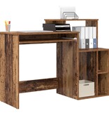 VidaXL Bureau met Opslag Oud Hout 120.5x44x88.5 cm Bewerkt Hout