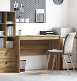 VidaXL Schrijftafel Artisan eiken MDF 100 x 50 x 76 cm Eenvoudig