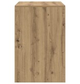 VidaXL Schrijftafel Artisan eiken MDF 100 x 50 x 76 cm Eenvoudig