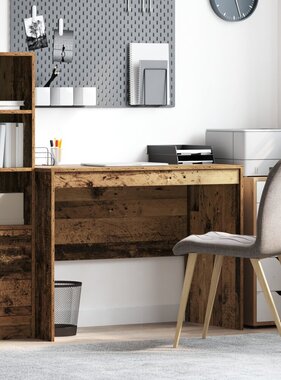 VidaXL Rustiek Schrijfbureau Oud hout Massief Hout 100 x 50 x 76 cm