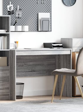 VidaXL Schrijfbureau Grijs sonoma MDF, Fineer 100 x 50 x 76 cm Duurzaam