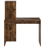 VidaXL Gerookt Eiken Bureau Gerookt Eiken Bewerkt hout Middelgroot