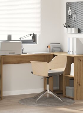 VidaXL Artisan Eiken Computer Bureau Artisan eiken Spaanplaat Medium