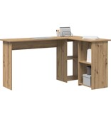 VidaXL Artisan Eiken Computer Bureau Artisan eiken Spaanplaat Medium