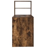VidaXL Bureau met Opslag Gerookt Eiken 113x54x120 cm Hout