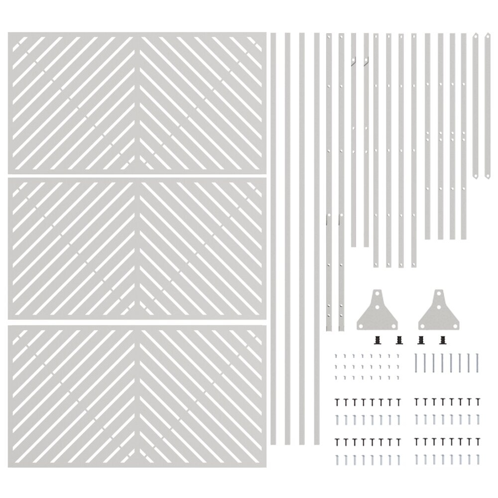 VidaXL Roestvrijstalen Schuttingpaneel Roestvrijstaal Middelgroot Duurzaam