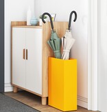 VidaXL Paraplubak Mosterdgeel Metaal Compact Paraplubak Rechthoekig