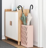 VidaXL Parapluhouder Roze Metaal Middelgroot Patroon Parapluhouder