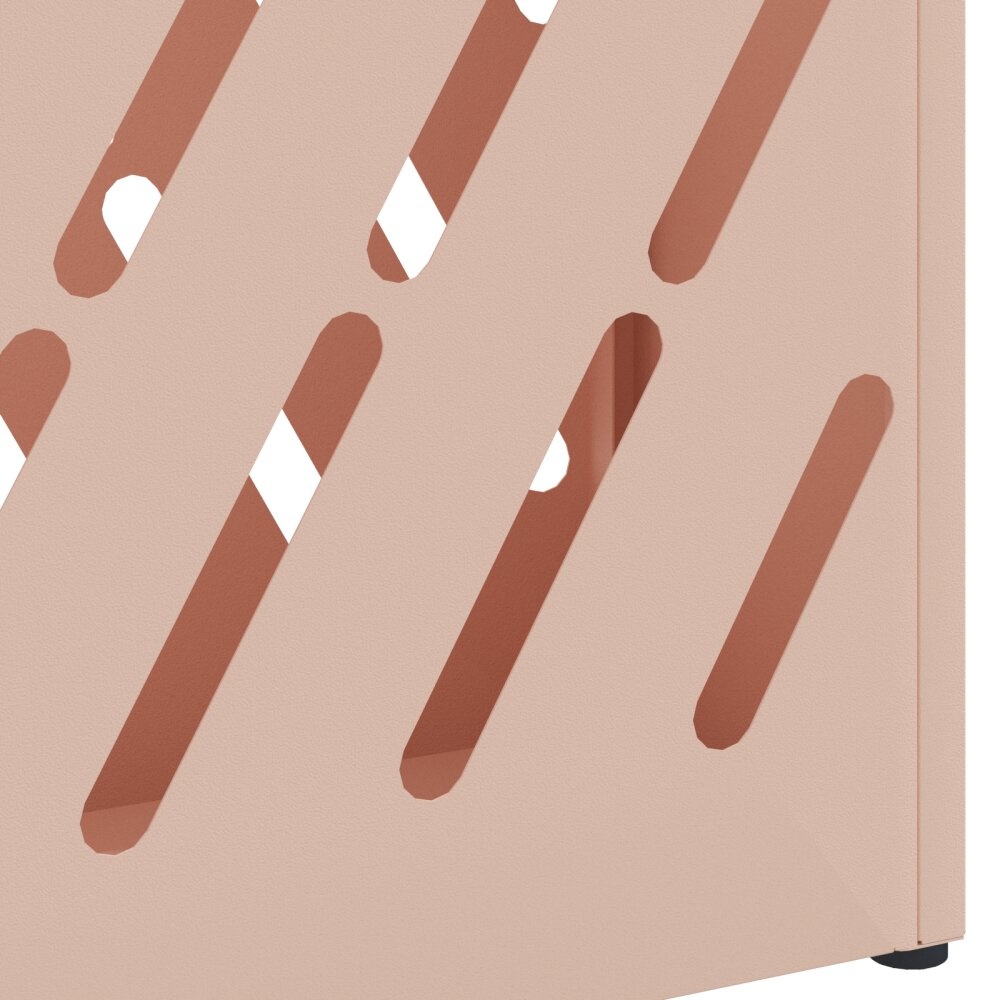 VidaXL Parapluhouder Roze Metaal Middelgroot Patroon Parapluhouder