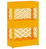 VidaXL Paraplubak Mosterdgeel Staal Compact Paraplubak Rechthoekig