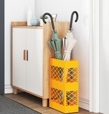 VidaXL Paraplubak Mosterdgeel Staal Compact Paraplubak Rechthoekig