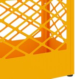 VidaXL Paraplubak Mosterdgeel Staal Compact Paraplubak Rechthoekig