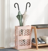 VidaXL Paraplubak Roze Metaal Standaard Decoratieve Inzetstukken