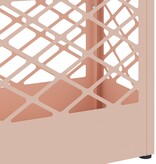 VidaXL Paraplubak Roze Metaal Standaard Decoratieve Inzetstukken