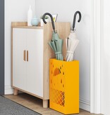 VidaXL Parapluhouder Mosterdgeel Staal Middelgroot