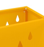 VidaXL Parapluhouder Mosterdgeel Staal Middelgroot