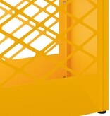 VidaXL Parapluhouder Mosterdgeel Staal Middelgroot