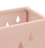 VidaXL Parapluhouder Roze Metaal Middel Decoratieve inzetstukken