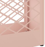 VidaXL Parapluhouder Roze Metaal Middel Decoratieve inzetstukken
