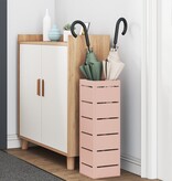 VidaXL Paraplubak Roze Metaal Decoratieve Inlegstukken Roze Paraplubak