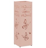 VidaXL Paraplubak Roze Metaal Medium Decoratieve Inzetstukken