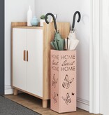 VidaXL Paraplubak Roze Metaal Medium Decoratieve Inzetstukken