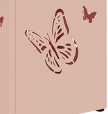 VidaXL Paraplubak Roze Metaal Medium Decoratieve Inzetstukken