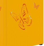 VidaXL Paraplubak Mosterdgeel Metaal Standaard Decoratieve inzetstukken