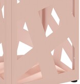 VidaXL Paraplubak Roze Metaal Middelgroot Decoratieve Inzetten