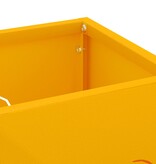 VidaXL Parapluhouder Mosterdgeel Metaal Standaard