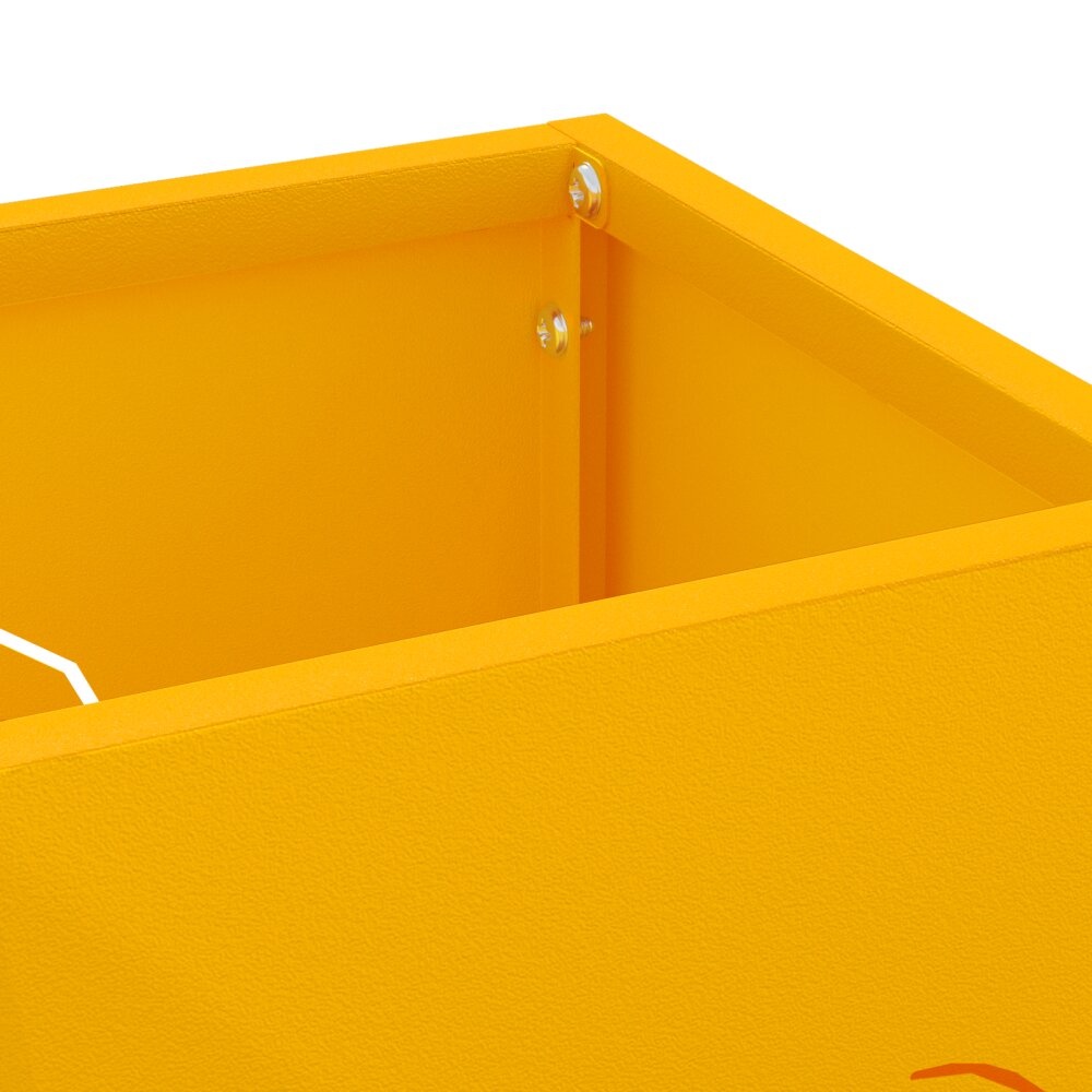 VidaXL Parapluhouder Mosterdgeel Metaal Standaard