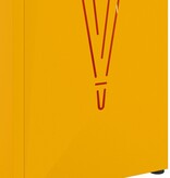 VidaXL Parapluhouder Mosterdgeel Metaal Standaard